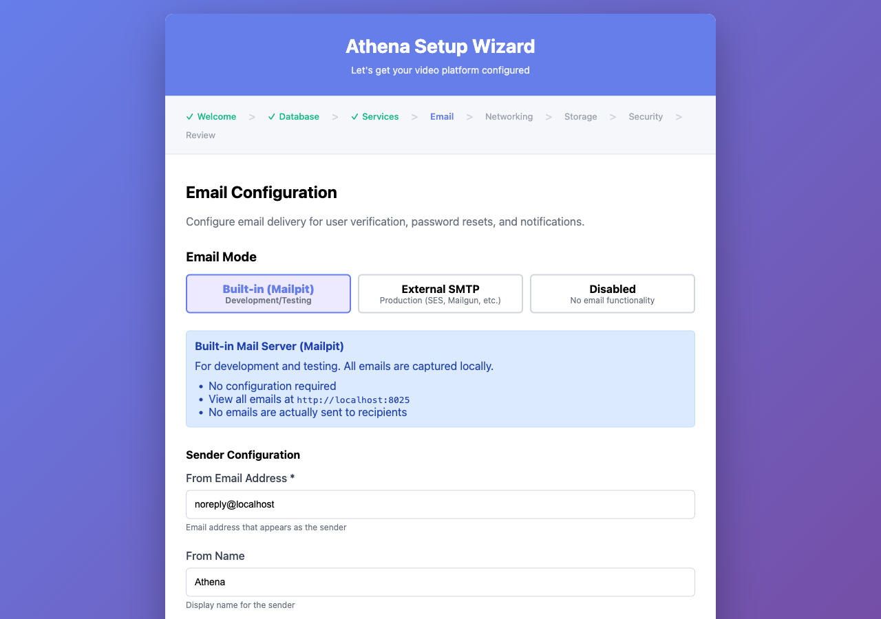 Email Configuration