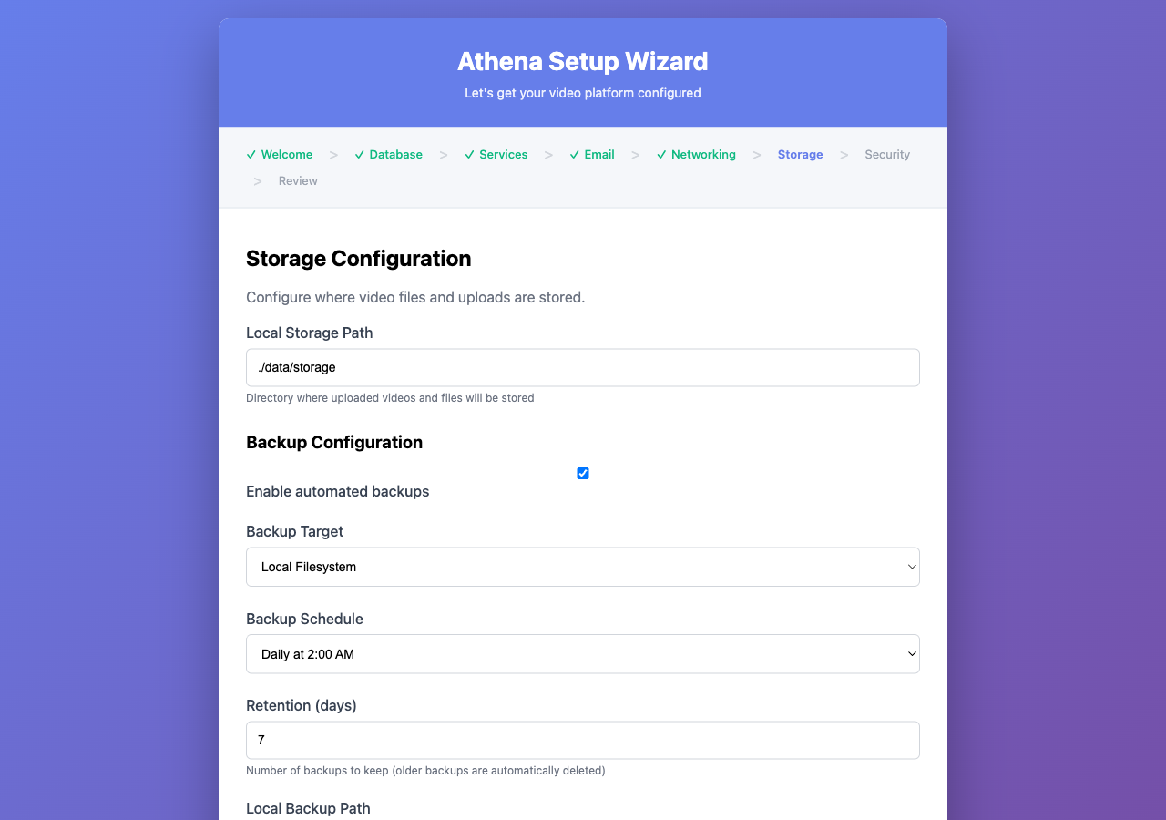 Storage Configuration